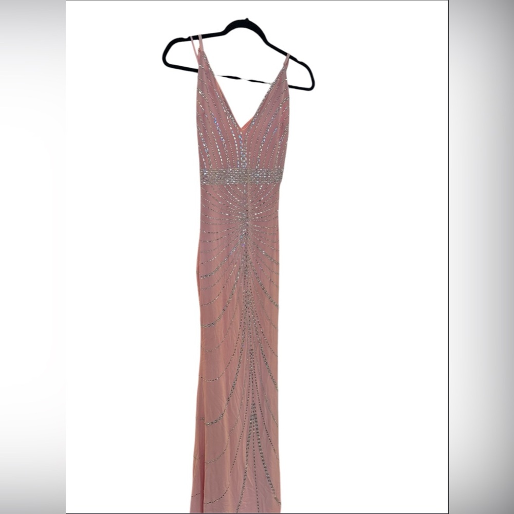 Elegant Pink Evening Gown